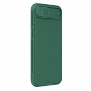 Карбоновая накладка Nillkin CamShield Pro для Apple iPhone 16e (6.1") Deep Green