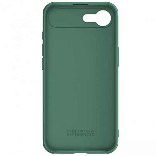Карбоновая накладка Nillkin CamShield Pro для Apple iPhone 16e (6.1") Deep Green - изображение 4