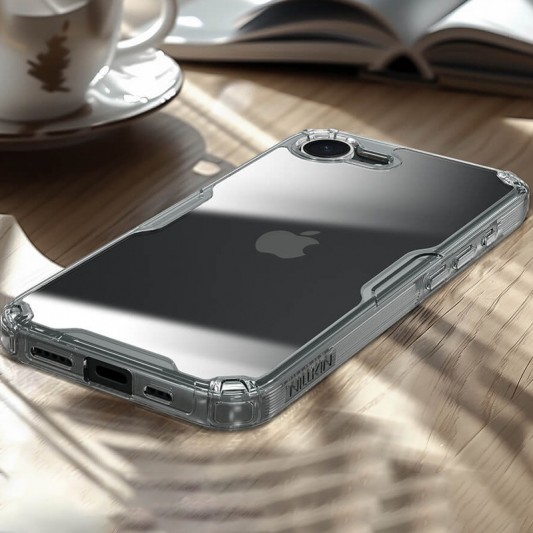 TPU чехол Nillkin Nature Pro Series для Apple iPhone 16e (6.1") Бесцветный (прозрачный) - изображение 4