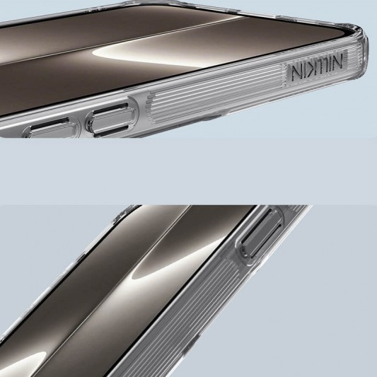 TPU чехол Nillkin Nature Pro Series для Apple iPhone 16e (6.1") Бесцветный (прозрачный) - изображение 5