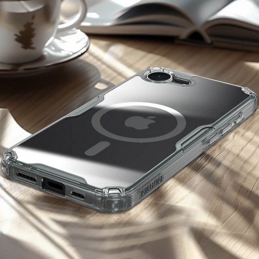 TPU чехол Nillkin Nature Pro Magnetic для Apple iPhone 16e (6.1") Бесцветный (прозрачный) - изображение 6