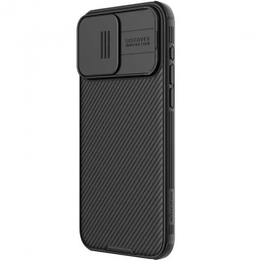 Карбоновая накладка Nillkin CamShield Pro для Apple iPhone 15 Pro (6.1") Black - изображение 1
