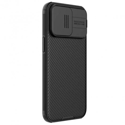 Карбоновая накладка Nillkin CamShield Pro для Apple iPhone 15 Pro (6.1") Black - изображение 2