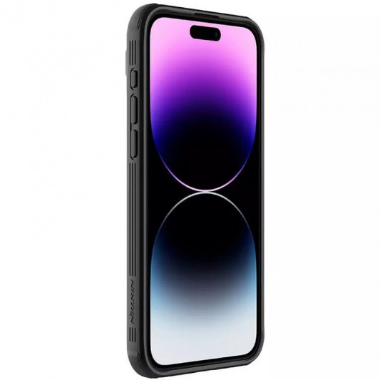Карбоновая накладка Nillkin CamShield Pro для Apple iPhone 15 Pro (6.1") Black - изображение 3