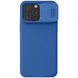 Карбонова накладка Nillkin CamShield Pro для Apple iPhone 15 Pro (6.1") Blue Карбонова накладка Nillkin CamShield Pro для Apple iPhone 15 Pro (6.1") Blue