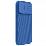 Карбоновая накладка Nillkin CamShield Pro для Apple iPhone 15 Pro (6.1") Blue