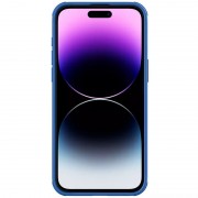 Карбоновая накладка Nillkin CamShield Pro для Apple iPhone 15 Pro (6.1") Blue
