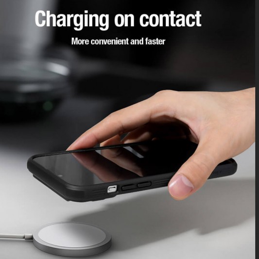 Карбоновая накладка Nillkin CamShield Pro Magnetic для Apple iPhone 15 Pro Max (6.7") Black - изображение 6