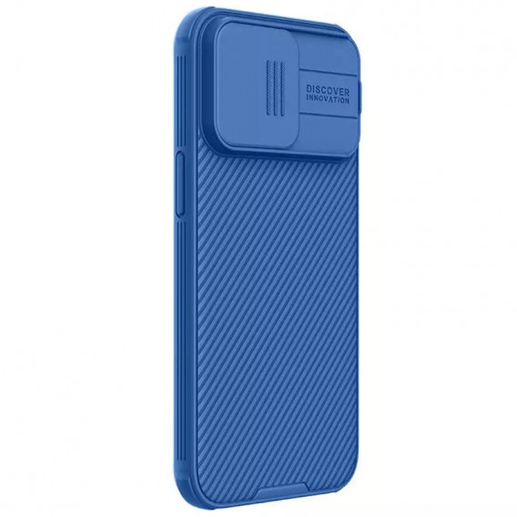 Карбонова накладка Nillkin CamShield Pro Magnetic для Apple iPhone 15 Pro Max (6.7") Blue