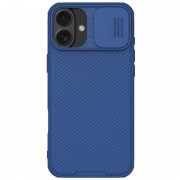 Карбоновая накладка Nillkin CamShield Pro для Apple iPhone 16 (6.1") Blue