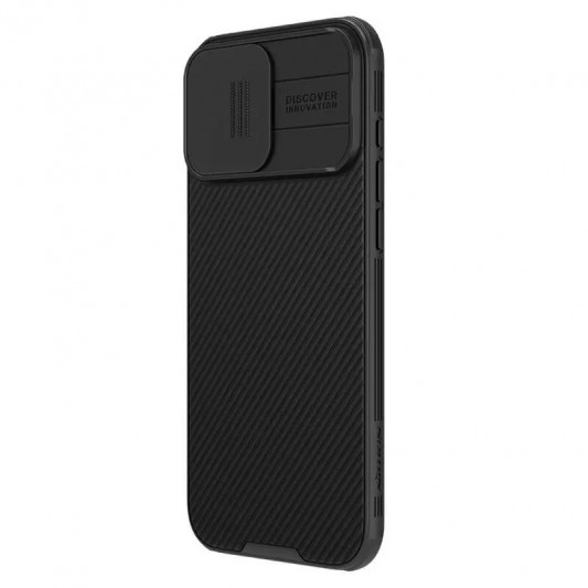 Карбоновая накладка Nillkin CamShield Pro для Apple iPhone 16 (6.1") Black - изображение 1