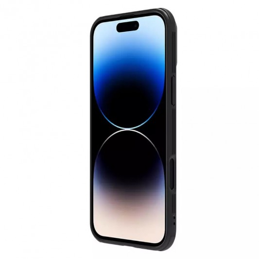 Карбоновая накладка Nillkin CamShield Pro для Apple iPhone 16 (6.1") Black - изображение 2