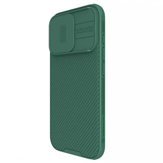 Карбонова накладка Nillkin CamShield Pro Magnetic для Apple iPhone 16 Pro (6.3") Deep Green