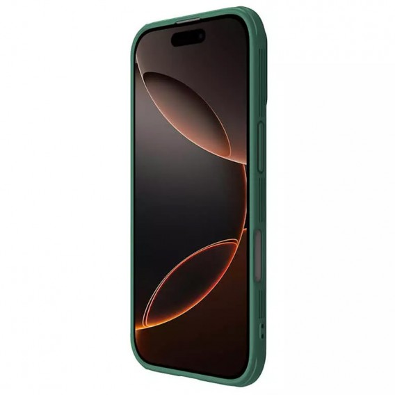 Карбонова накладка Nillkin CamShield Pro Magnetic для Apple iPhone 16 Pro (6.3") Deep Green