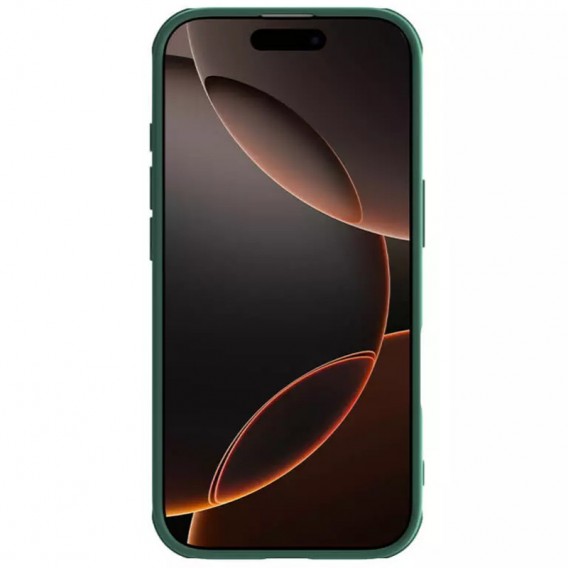 Карбонова накладка Nillkin CamShield Pro Magnetic для Apple iPhone 16 Pro (6.3") Deep Green