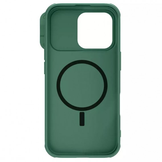 Карбонова накладка Nillkin CamShield Pro Magnetic для Apple iPhone 16 Pro (6.3") Deep Green