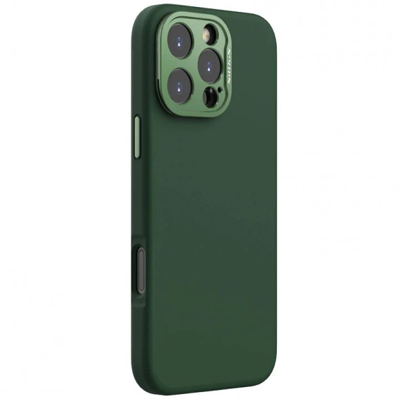 Чехол Silicone Nillkin LensWing Prop Magnetic для Apple iPhone 16 Pro (6.3") Зеленый / Green