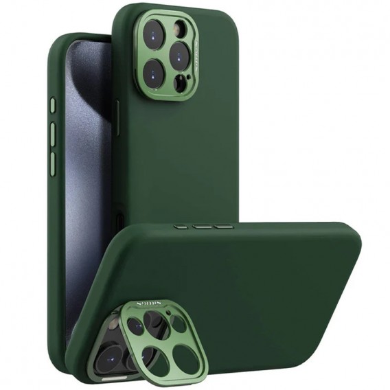 Чехол Silicone Nillkin LensWing Prop Magnetic для Apple iPhone 16 Pro Max (6.9") Зеленый / Green