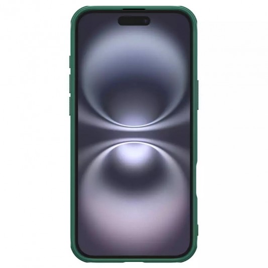 Чехол Nillkin Matte Pro для Apple iPhone 16 (6.1") Зеленый / Deep Green - изображение 3