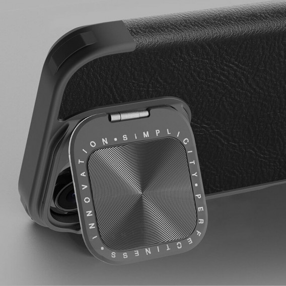 Кожаный чехол-книга Nillkin Qin Prop для Apple iPhone 16 (6.1") Black