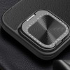 Кожаный чехол-книга Nillkin Qin Prop Plain Camshield для Apple iPhone 16 Pro (6.3") Classic Black