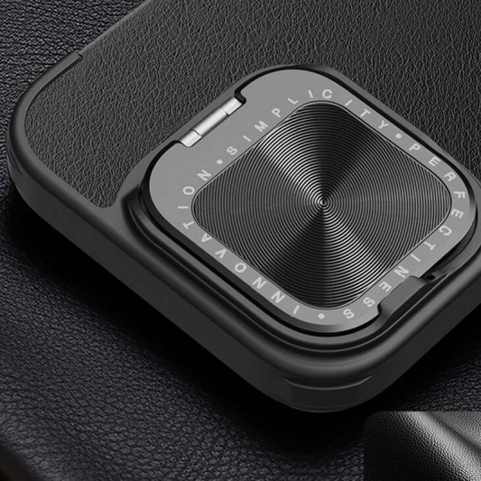 Кожаный чехол-книга Nillkin Qin Prop Plain Camshield для Apple iPhone 16 Pro Max (6.9") Classic Black - изображение 6