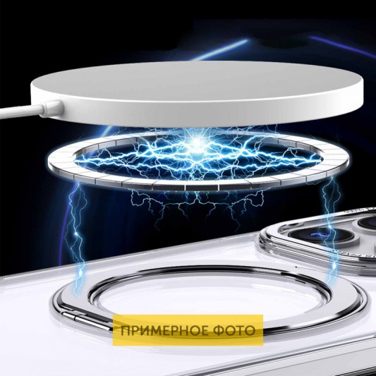 Чехол TPU+PC Empire с MagSafe and Ring для iPhone 16 Plus (6.7") Clear - изображение 2