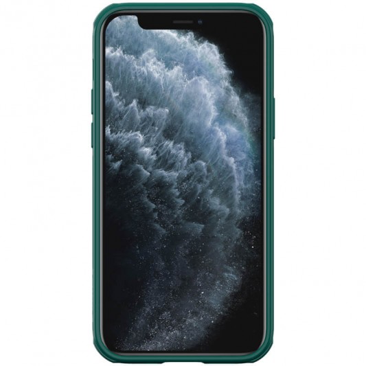Карбонова накладка Nillkin CamShield Pro для Apple iPhone 14 Pro Max (6.7") Зелений / Dark Green - зображення 1 