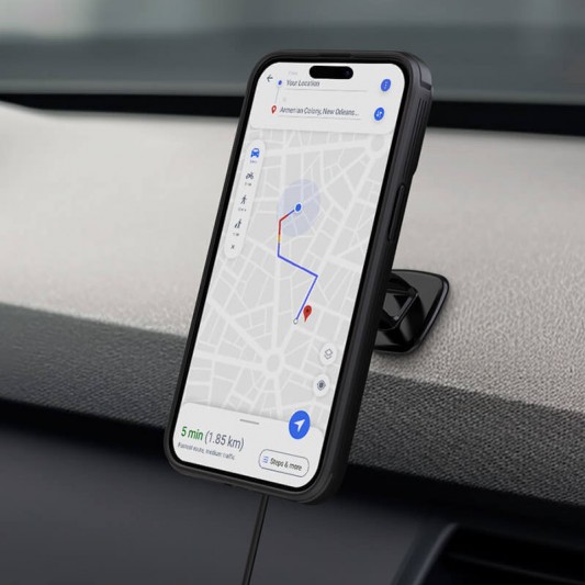 Карбоновая накладка Nillkin CamShield Pro Magnetic для Apple iPhone 15 (6.1") Black - изображение 6