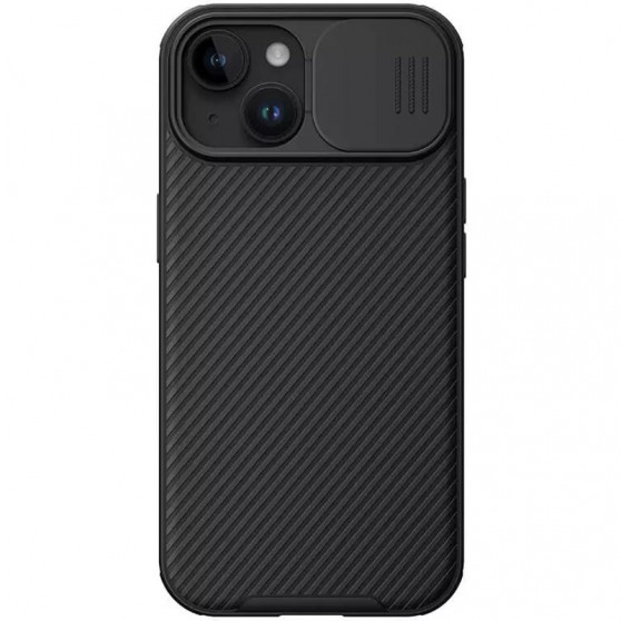 Карбоновая накладка Nillkin CamShield Pro для Apple iPhone 15 (6.1") Black