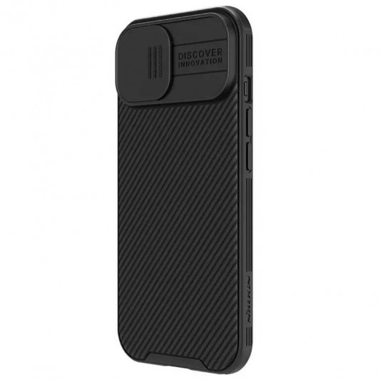 Карбоновая накладка Nillkin CamShield Pro для Apple iPhone 15 (6.1") Black - изображение 2