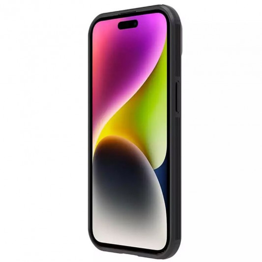 Карбоновая накладка Nillkin CamShield Pro для Apple iPhone 15 (6.1") Black - изображение 4