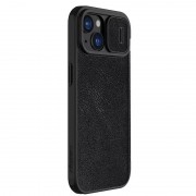 Шкіряний чохол-книжка Nillkin Qin Pro Camshield для Apple iPhone 15 (6.1") Чорний