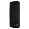 Кожаный чехол-книга Nillkin Qin Pro Camshield для Apple iPhone 15 (6.1") Черный