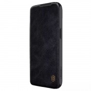 Шкіряний чохол-книжка Nillkin Qin Pro Camshield для Apple iPhone 15 (6.1") Чорний