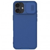 Карбоновая накладка Nillkin CamShield Pro Magnetic для Apple iPhone 16 (6.1 дюйма) Blue
