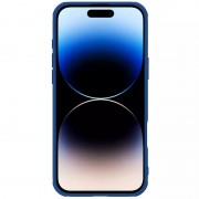 Карбоновая накладка Nillkin CamShield Pro Magnetic для Apple iPhone 16 (6.1") Blue