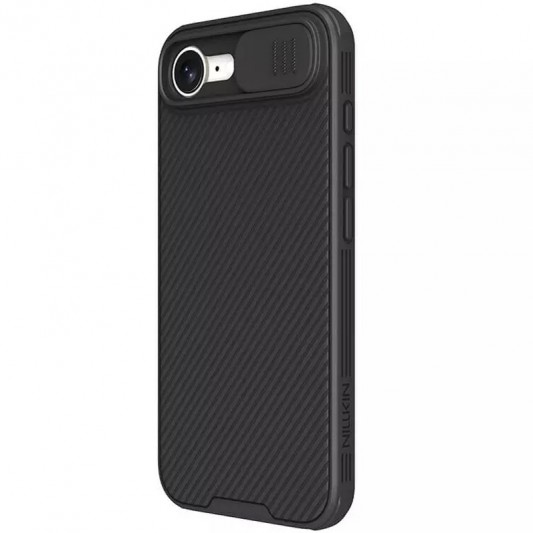 Карбоновая накладка Nillkin CamShield Pro Magnetic для Apple iPhone 16e (6.1") Black - изображение 1