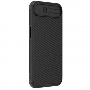 Карбоновая накладка Nillkin CamShield Pro Magnetic для Apple iPhone 16e (6.1") Black
