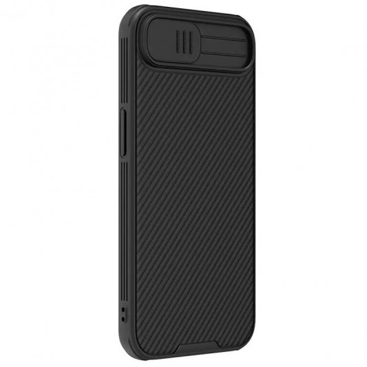 Карбоновая накладка Nillkin CamShield Pro Magnetic для Apple iPhone 16e (6.1") Black - изображение 2