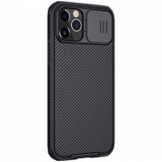 Карбоновая накладка Nillkin CamShield Pro для Apple iPhone 12 Pro Max (6.7") Черный / Black