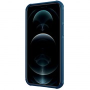 Карбоновая накладка Nillkin CamShield Pro для Apple iPhone 13/14 (6.1") Синий / Blue