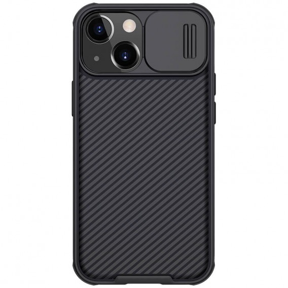 Карбонова накладка Nillkin CamShield Pro для Apple iPhone 14/13 (6.1") Чорний / Black