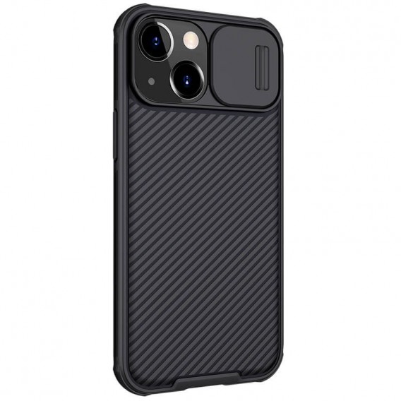 Карбонова накладка Nillkin CamShield Pro для Apple iPhone 14/13 (6.1") Чорний / Black