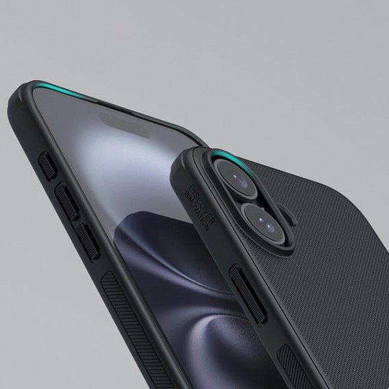 Чехол Nillkin Matte Magnetic Pro для Apple iPhone 16 (6.1") Черный / Black