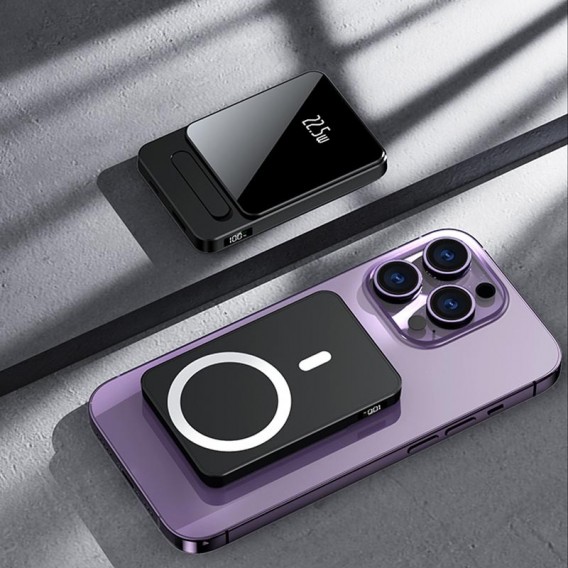 Портативний ЗП Power Bank JJT-A77 PD20W+QC 22.5W з БЗП 10000 mAh Black