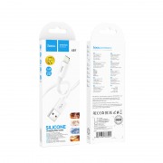 Дата кабеля Hoco X87 Magic silicone USB to Lightning (1m) White
