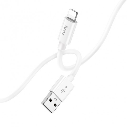 Дата кабеля Hoco X87 Magic silicone USB to Lightning (1m) White - изображение 2