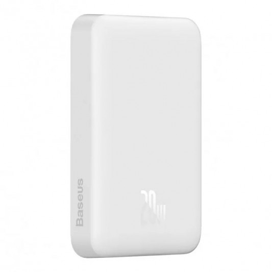 Портативный ЗП Power Bank Baseus Magnetic Mini 20W c БЗП 10000 mAh (PPCX070001) White - изображение 2