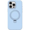 Чохол Silicone Case Full Protective NO LOGO with Ring для Apple iPhone 12 Pro / 12 (6.1") Blue